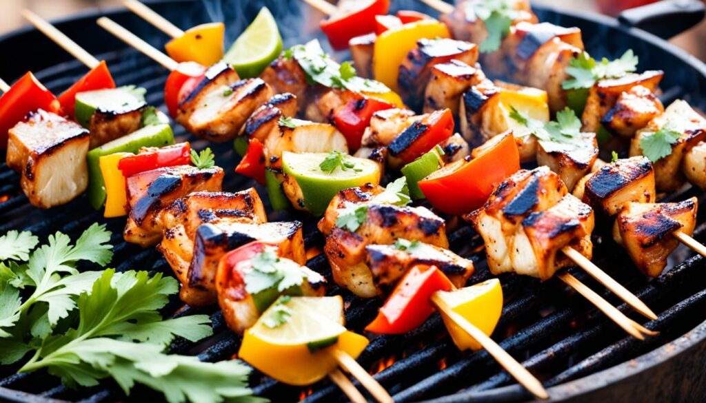 bbq chicken skewers bbq chicken skewers