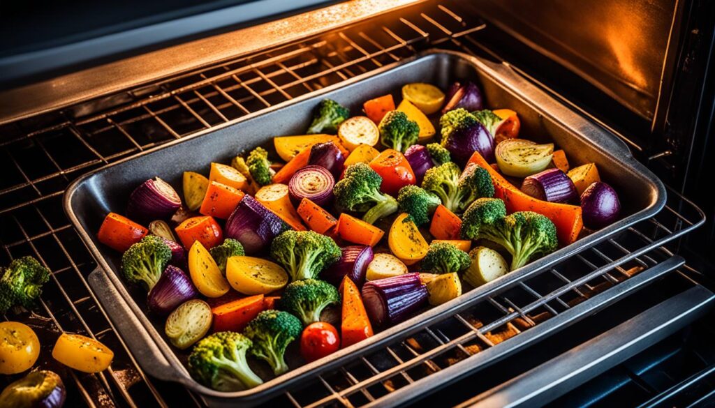 oven rack positioning for roasted veggies