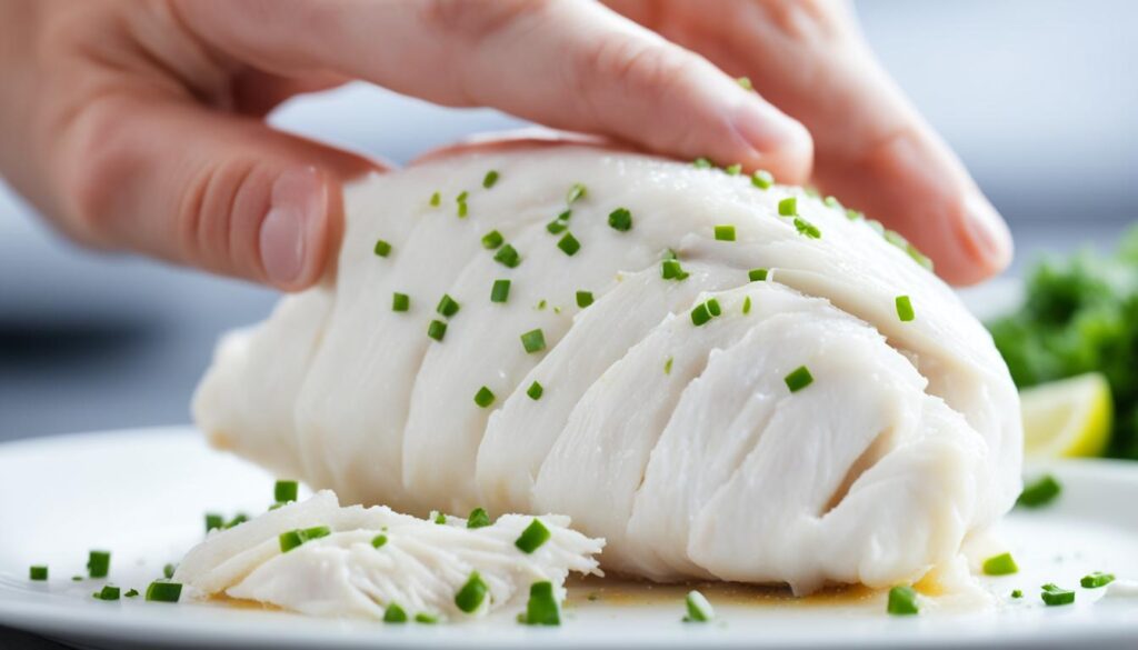 patting chicken dry