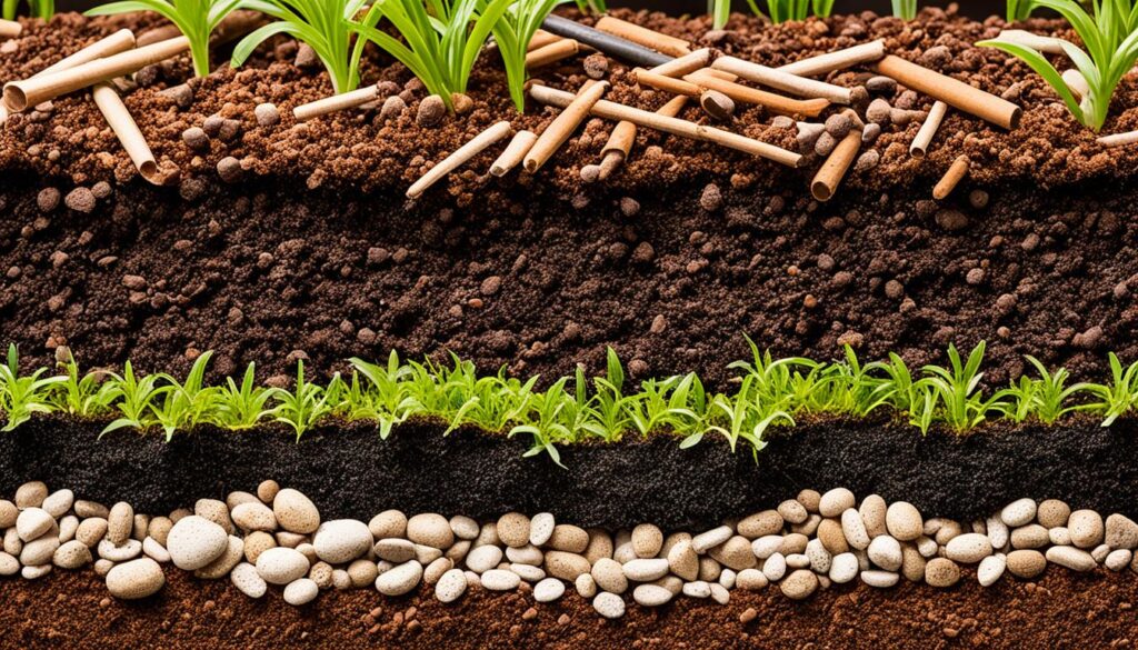 rain garden soil