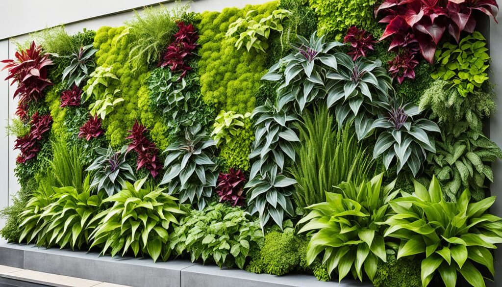 vertical garden plants